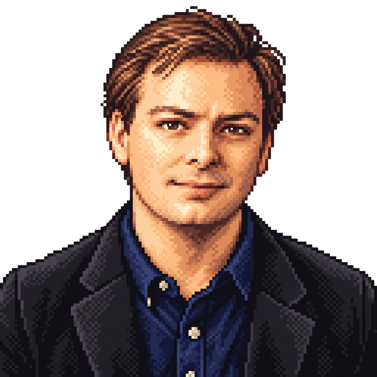 Pixel-art portrait of Edgar Zan